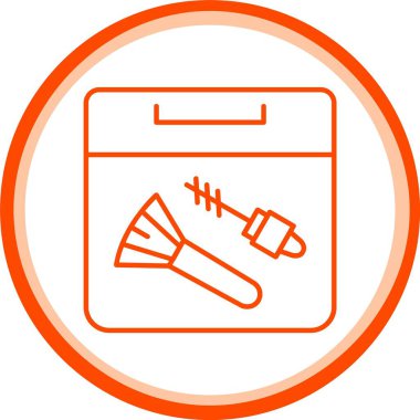 Web Kullanımı için Makyaj Kutusu Simgesi, Basit Vektör İllüstrasyonu