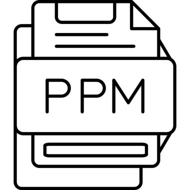 dosya biçimi simgesi, vektör illüstrasyonu