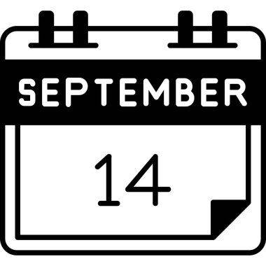 Takvim simgesi tasarımı, vektör illüstrasyonu