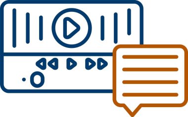 Web Kullanımı için Görüntü Sohbeti Simgesi, Basit Vektör İllüstrasyonu