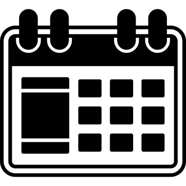 Takvim simgesini, anahat stili