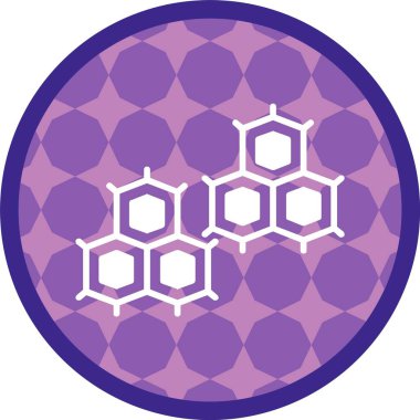 Nükleotid Simgesi, Web Kullanımı için Basit Vektör İllüstrasyonu