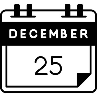 Takvim simgesi, vektör çizimi