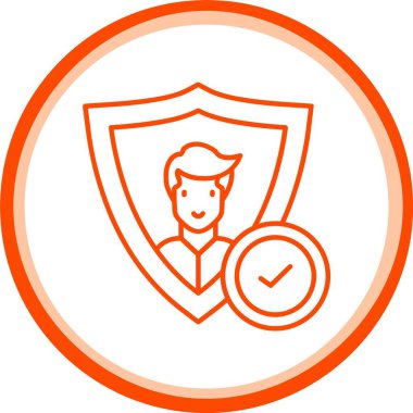 Onaylanmış Hesap Simgesi, Web Kullanımı için Basit Vektör İllüstrasyonu