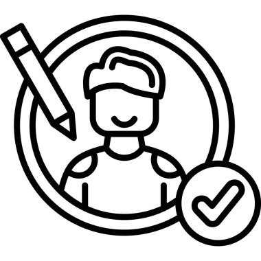 Bir adamın vektör illüstrasyonu