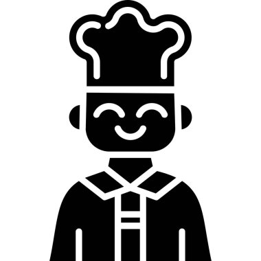 Şef. Web simgesi basit tasarım