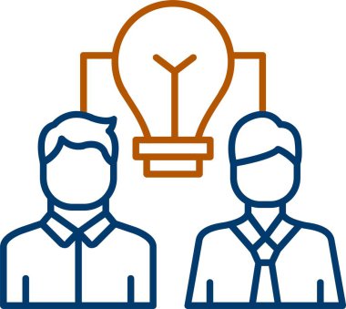 Web Kullanımı için Halk Simgesi, Basit Vektör İllüstrasyonu