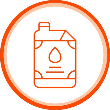 Web Kullanımı için Yağ Simgesi, Basit Vektör İllüstrasyonu