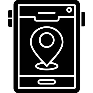 konum haritası vektör illüstrasyonu