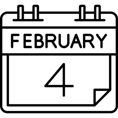 1 Şubat glyph simgesi