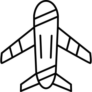 Uçak seyahat simgesi