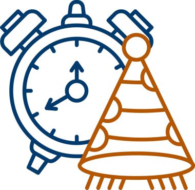 Web Kullanımı için PartyTime Simgesi, Basit Vektör İllüstrasyonu