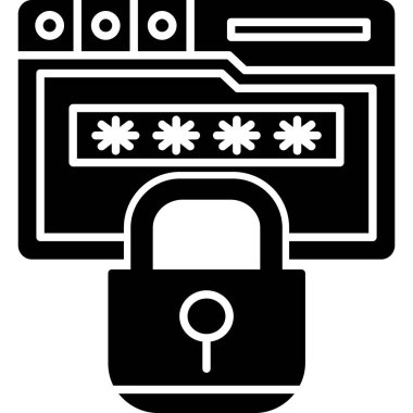 Güvenlik sistemi simgesini kilitle