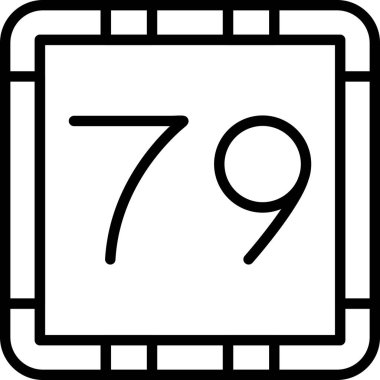 Takvim 79. simge ana hat biçiminde