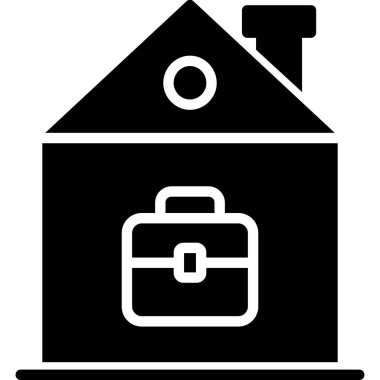 Web Kullanımı için otel vektör simgesi, Basit Vektör İllüstrasyonu