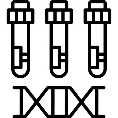 Test tüpleri simgesi, özet biçimi