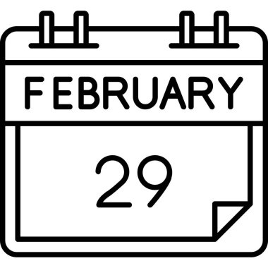 Tek bir günlük takvimdeki 28 Şubat tarihi