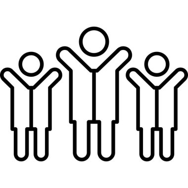 insanlar simge vektör illüstrasyonu