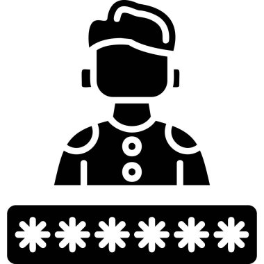 Hesap parola simgesi katı biçimli