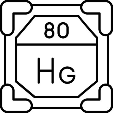 vektör periyodik tablo simgesi