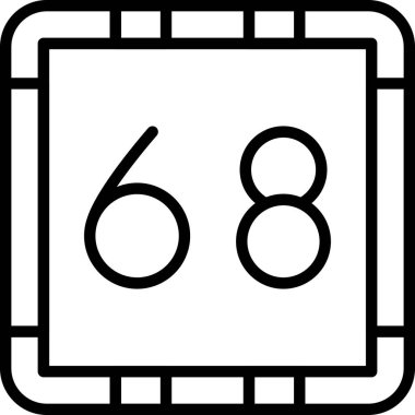 Kumarhane çipi numara simgesi