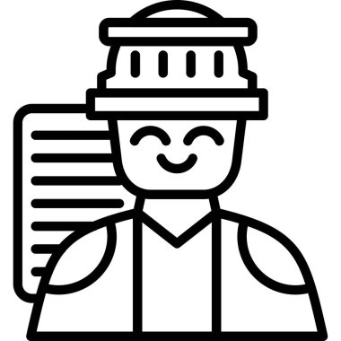 Yargıç simgesi, vektör illüstrasyonu