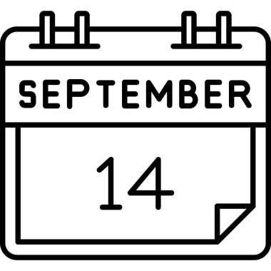 Takvim simgesi tasarımı, vektör illüstrasyonu