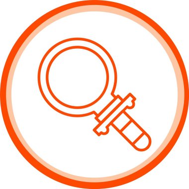 Büyütücü Cam Simgesi, Web Kullanımı için Basit Vektör İllüstrasyonu