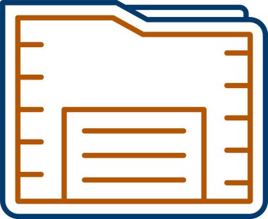 Web Kullanımı için Dizin Simgesi, Basit Vektör İllüstrasyonu