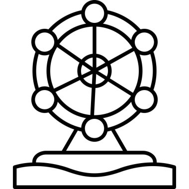 Dünya ikonu. Web için küresel vektör simgelerinin basit illüstrasyonu