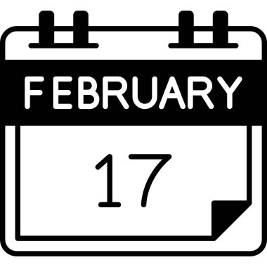 Takvim simgesi tasarımı, vektör illüstrasyonu