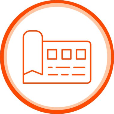 Web Kullanımı için Şablon Simgesi, Basit Vektör İllüstrasyonu