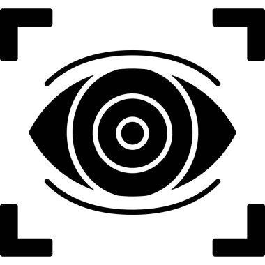 Göz. Web simgesi basit illüstrasyon