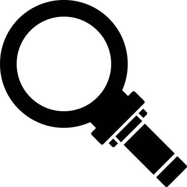 Web Kullanımı için büyüteç vektör simgesi, Basit Vektör İllüstrasyonu