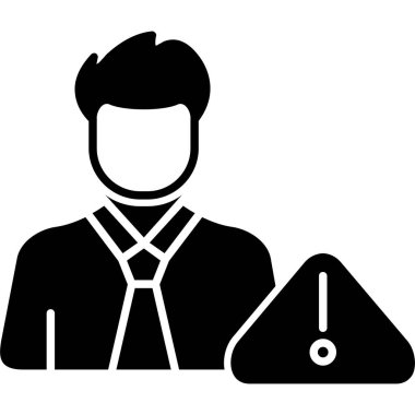 İş adamı simgesi vektör illüstrasyonu