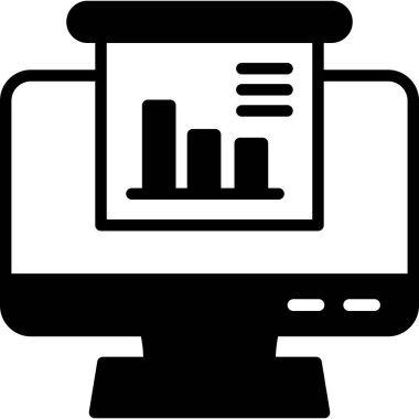 veri analiz vektör simgesi. düz tasarım biçimi.