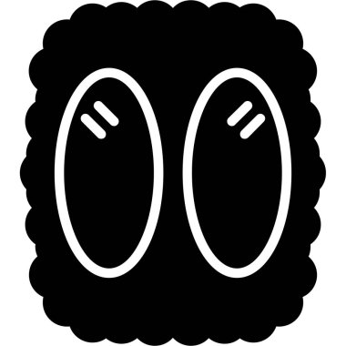 Yemek. Web simgesi basit illüstrasyon