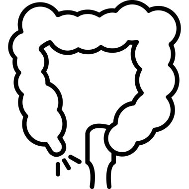 Bir ineğin çizgi film ikonunun vektör çizimi