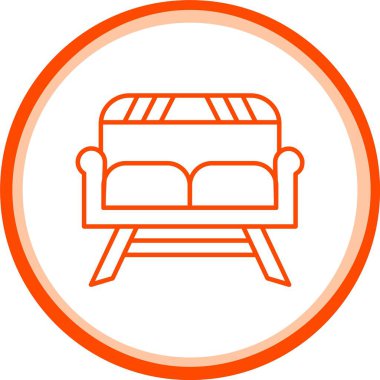 Sandalye simge, anahat stili