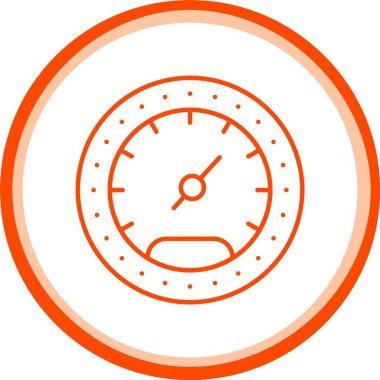 Web Kullanımı için Hız göstergesi Simgesi, Basit Vektör İllüstrasyonu