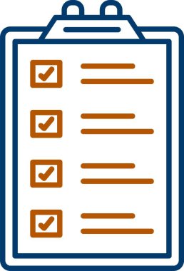 Web Kullanımı için Görev Simgesi, Basit Vektör İllüstrasyonu