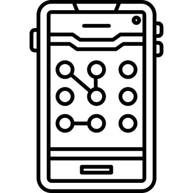 cep telefonu ikonu vektör illüstrasyonu