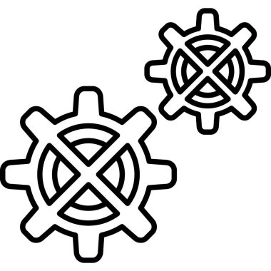 üç farklı çark, vektör illüstrasyonu