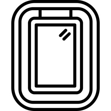 Cep telefonu simgesi, vektör illüstrasyonu