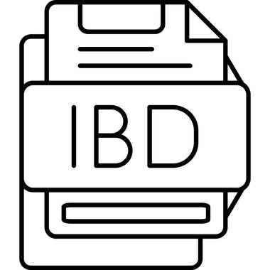 Modern b b simgesinin vektör çizimi