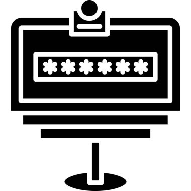 parola erişim parola simgesi, basit biçim