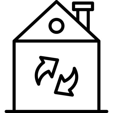 Ev simgesinin vektör illüstrasyonu