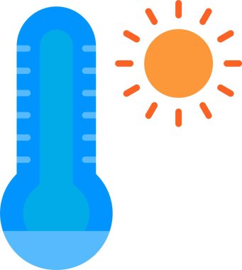 Termometre. Web simgesi basit tasarım