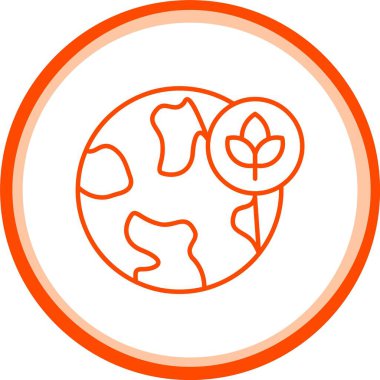 Yeşillendirme Simgesi, Web Kullanımı için Basit Vektör İllüstrasyonu