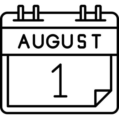 Bir günlük takvimde 1 Ağustos tarihi